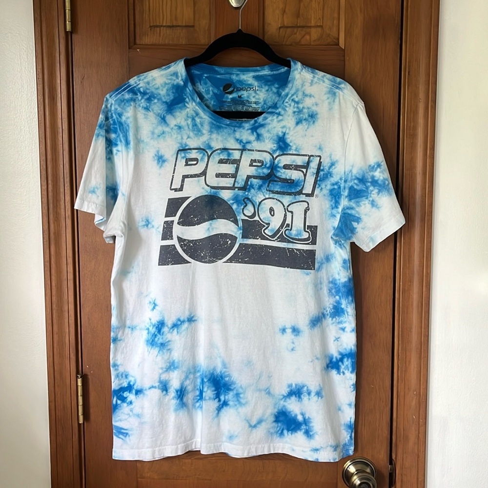 Pepsi Vintage 1991 Tie Dye T-Shirt (Unisex M)